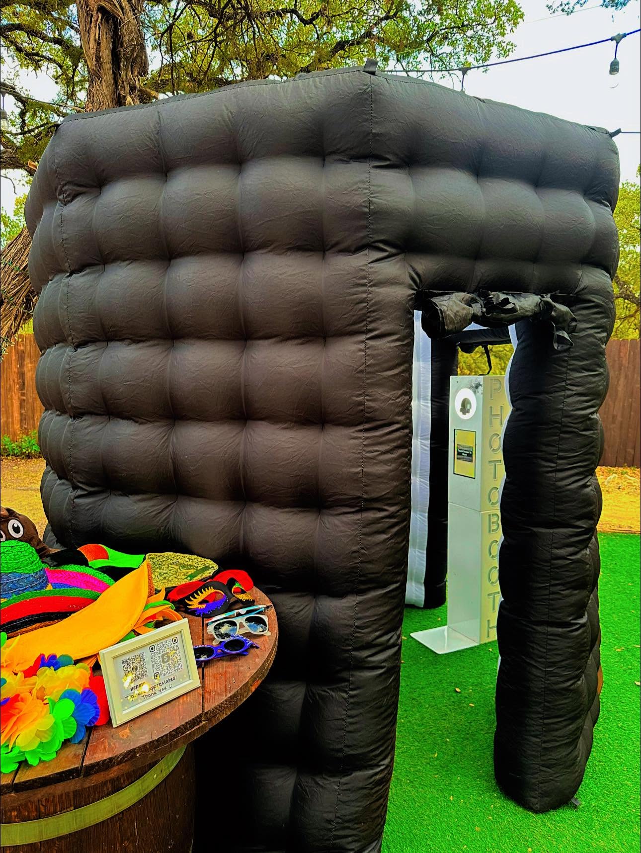 John's enclosed printable photo booth with props
